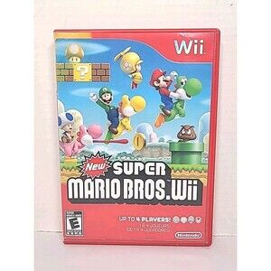 Super Mario Bros. Wii (Nintendo Wii, 2009) CIB Tested